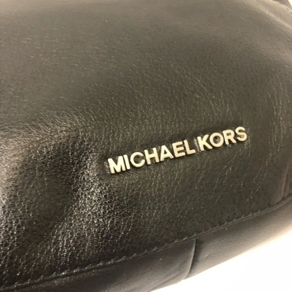 Michael kors black leather two way bag